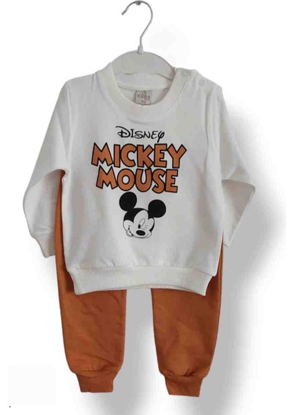 Kuba Kız Erkek Bebek Çocuk Unisex Alt Üst Takım Disney Mickey Mouse Model