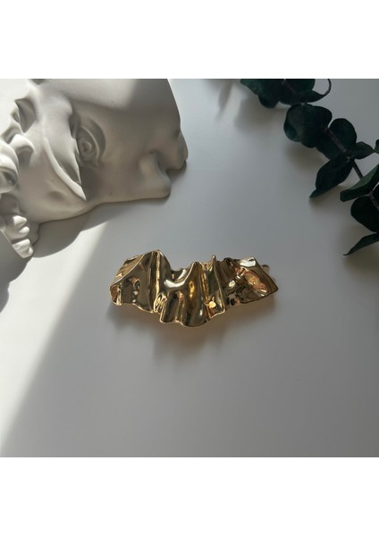 Gold Dalgalı Otomatik Toka