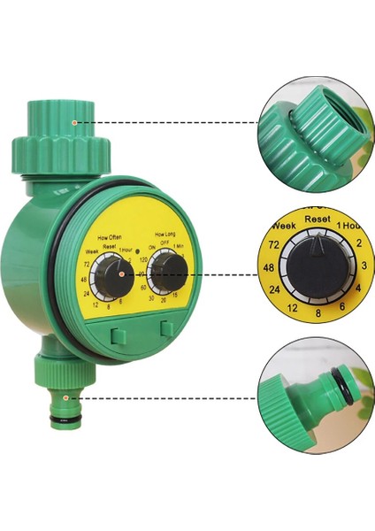 Bahçe Sulama Araçları Açık Bitki Sulama Zamanlayıcısı Bitki Sulama Mekanik Kontrol Cihazı Otomatik Programlanabilir Vana Damlama (Yurt Dışından)