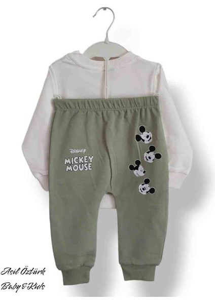 Kuba Kız Erkek Bebek Çocuk Unisex Alt Üst Takım Disney Mickey Mouse Model