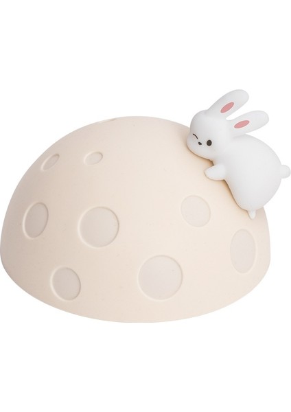 Sevimli Ay Tavşan Silikon Gece Lambası (Yurt Dışından)