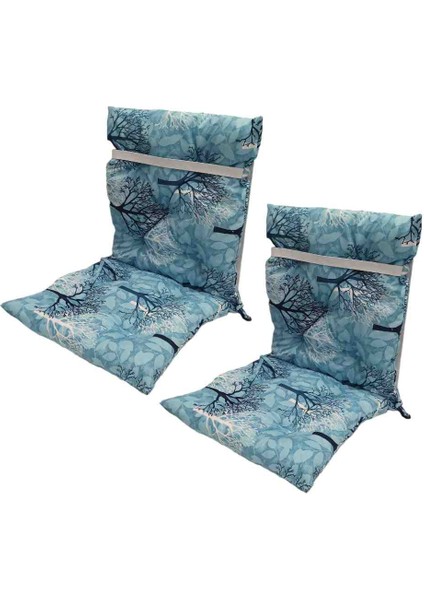 Slikon Elyaf Dolgulu Arkalıklı 45 x 90 cm Sandalye Minderi