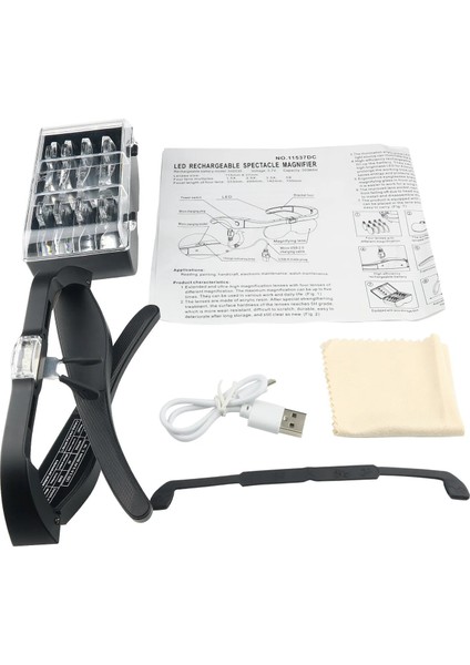 Büyüteç Büyüteç 15X 25X 35X 50X USB Şarj Edilebilir LED Işık Okuma Kuyumcular Saatçı Tamir Giyen (Yurt Dışından) indirimleri