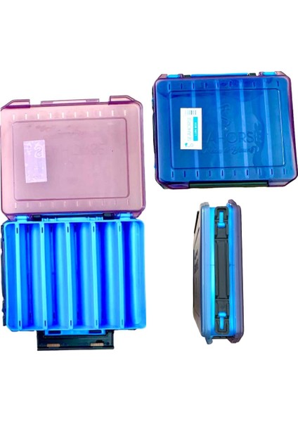 Çift Taraflı Maket Yem Rapala Kutusu 10 Gözlü 20X15X4.5CM (Max 12.5cm Maketler Için) fiyatları