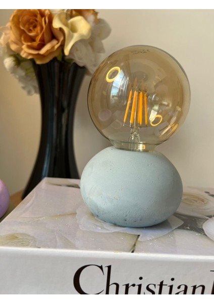 Globe Beton Tasarımlı Masa Lambası