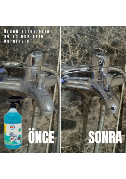 Yağ,kireç,pas Sökücü Çok Amaçlı Sprey 3'ü 1 Arada Beyaz Sirke Katklılı 1000ml* 3 Adet fırsatları
