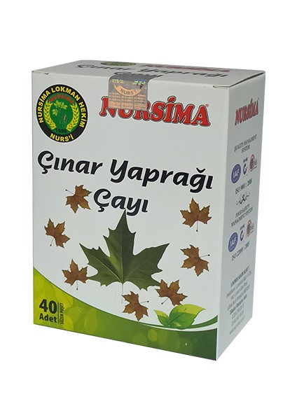 Çınar Yaprağı Çayı 40 'lı Süzen Poşet