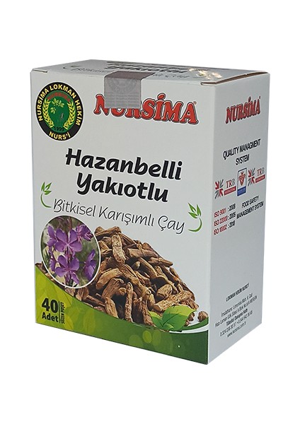 Hazanbelli Yakıotlu Bitkisel Karışımlı Çay 40 'lı Süzen Poşet