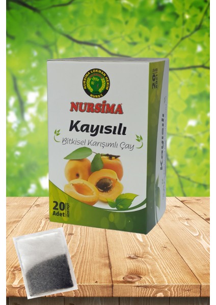 Kayısılı Bitkisel Karışımlı Çay 20 'li Süzen Poşet