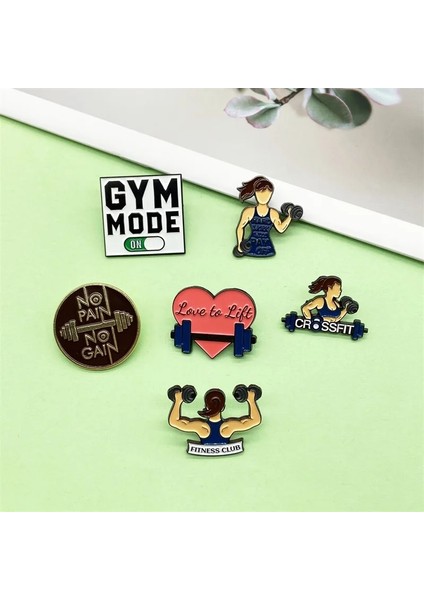 Stil-3 Yaratıcı Spor Spor Etrafında Kızlar Anti-Dambıl Tasarım Alaşım Emaye Broş Zarif Moda Rozeti Pin Takı Aksesuarları (Yurt Dışından) fiyatları