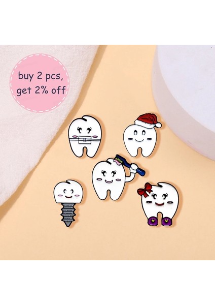 WY2619 Sıcak Diş Diş Fırçası Metal Emaye Broş Sevimli Karikatür Diş Hekimliği Rozeti Pin Trendy Sırt Çantası Yaka Takı Hediyeler Çocuklar Için Arkadaşlar (Yurt Dışından) modelleri