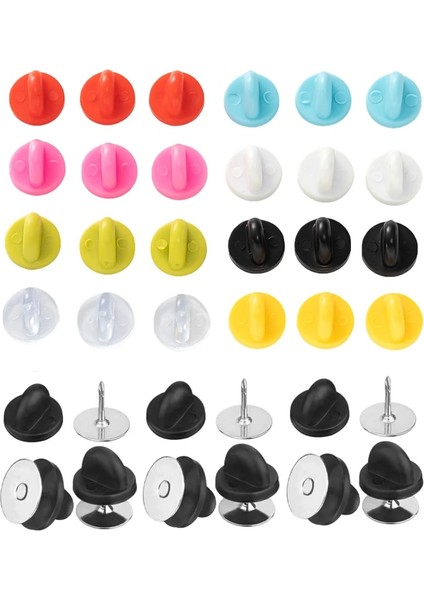 Glitter Koyu Yeşil 50 Adet Kauçuk Pin Arkaları Toka Emniyet Tokası Diy Yaka Broş Rozeti Takı Aksesuarları Bulgular El Sanatları Malzemeleri Malzemeleri (Yurt Dışından) fırsatları