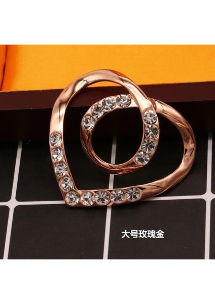 Gül Altın Büyük Yeni Çift Amaçlı Aşk Eşarp Toka Elbise Köşe Düğüm Toka Gömlek T-Shirt Toka Bel Artefakt Hem Elbise H1433 (Yurt Dışından)