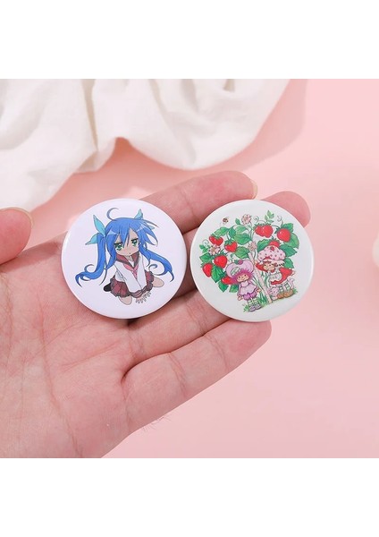 Stil-3 Avrupa ve Amerika Komik Sevimli Yuvarlak Geometri Akrilik Rozet Pin Karikatür Kedi Kurbağa Rozeti Erkek ve Kadın Giyim Aksesuarları Hediye (Yurt Dışından) indirimleri