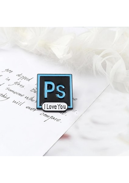 Ps Photoshop Menü Çubuğu Emaye Pimleri Yaratıcı Bilgisayar Simgeleri Broşlar Fare Ok Imleçleri Pop-Up'ları Engelleme Rozetleri Çocuk Giysileri Takı (Yurt Dışından)