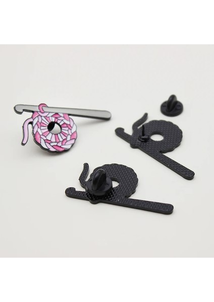 Stil 1 Retro Örgü Yün Topu Tığ Kanca Büyükannenin Takı Hediye Emaye Broş Örgü Bir Kazak Yaratıcı Rozet Örücü Yaka Pin (Yurt Dışından) fırsatları