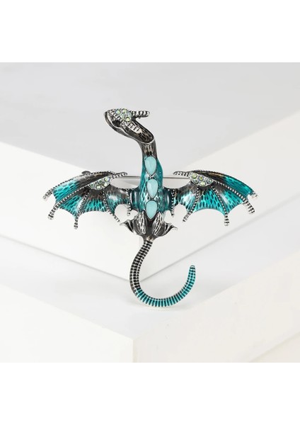 3974GN 1 Parça Kadın Broş 6 Renkli Ejderha Yaka Iğnesi Vintage Emaye Pin Erkekler Broş Lüks Takı Aksesuarları Giyim (Yurt Dışından) fırsatları