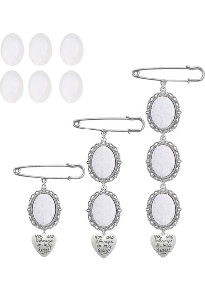 Gümüş Kaplama Düğün Yaka Çiceği Buket Fotoğraf Anıt Charm Pin Yuvarlak Anne Gelin Hediye Damat Gelin Için Kalp Kolye (Yurt Dışından) modelleri