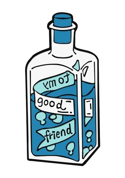 Stil 1 Daha Mavi Yıldızlı Gökyüzü Emaye Pin Güzel Drift Şişe Broş Çocuk Sırt Çantası Dekorasyon Takı Uzay Sevgilisi Koleksiyonu Rozet Pin (Yurt Dışından)