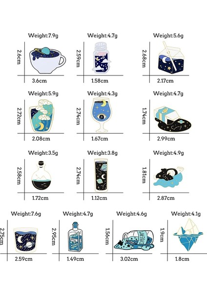 Stil 1 Daha Mavi Yıldızlı Gökyüzü Emaye Pin Güzel Drift Şişe Broş Çocuk Sırt Çantası Dekorasyon Takı Uzay Sevgilisi Koleksiyonu Rozet Pin (Yurt Dışından) fırsatları