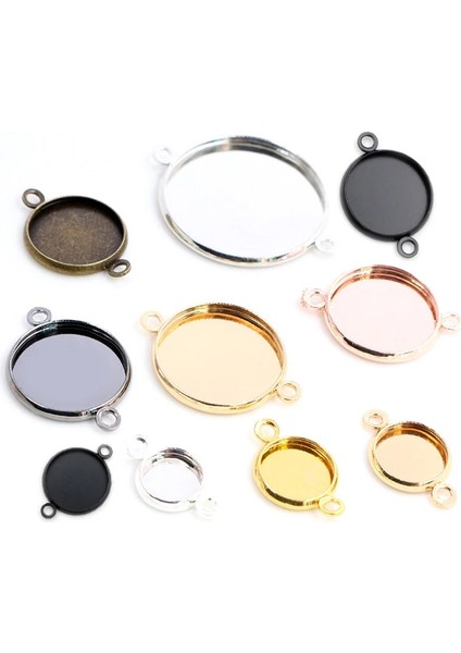 Gül Altın 18MM x 20 Adet 8-25MM Cabochon Taban Tepsi Çerçeveleri Boş Altın Bilezik Ayar Malzemeleri Takı Yapımı Bulguları Aksesuarları (Yurt Dışından) fiyatları