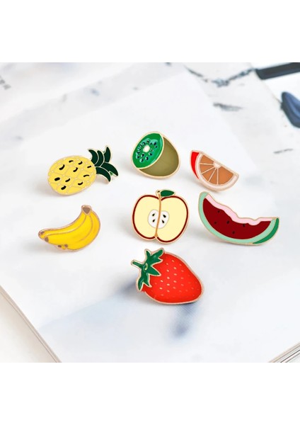 Avokado 2 30 Stilleri Güzel Meyve Serisi Broş Muz Çilek Kiraz Karpuz Limon Emaye Pimleri Çizimli Çanta Yaka Rozeti Takı Hediyeler (Yurt Dışından) indirimleri