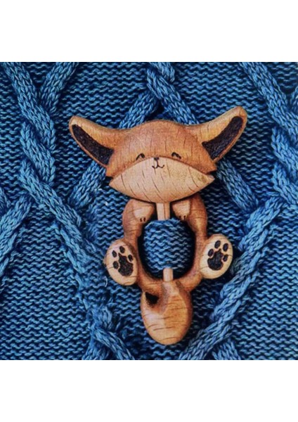 Foxes2 Broş Pin Ahşap Hayvan Desen Diy Zanaat Rozeti Karikatür Pin Komik Sevimli Şal Pin Eşarp Toka Toka Pimleri Takı Hediye 2024 (Yurt Dışından) fırsatları