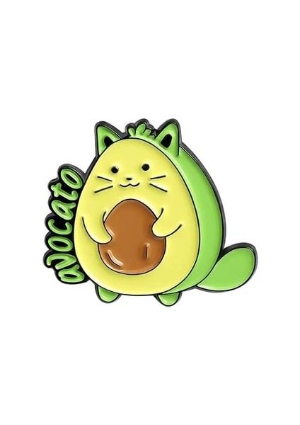 Avokato Hayat Daha Iyidir Kediler Emaye Pin Özel Kedi Balık Kahve Broş Gömlek Yaka Çanta Sevimli Hayvan Rozeti Takı Çocuklar Için Hediye (Yurt Dışından)