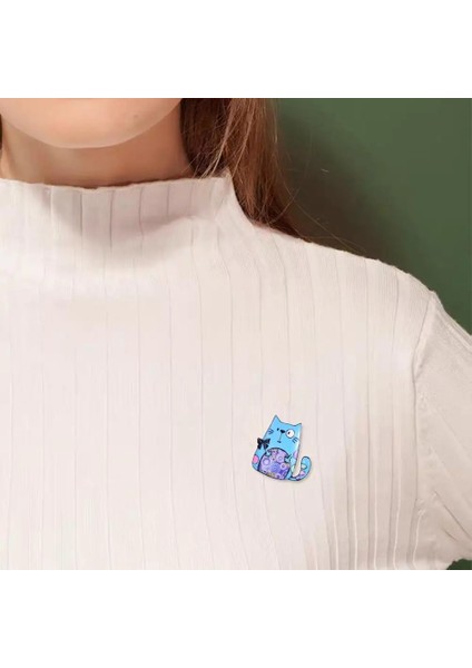 BO2013BLPK Kadınlar Için Broşlar Anime Sevimli Emaye Broş Pins Kadınlar Için Moda Takı Konfeksiyon Yaka Aksesuarla Kızlar Hediye 2021 Yeni (Yurt Dışından) indirimleri