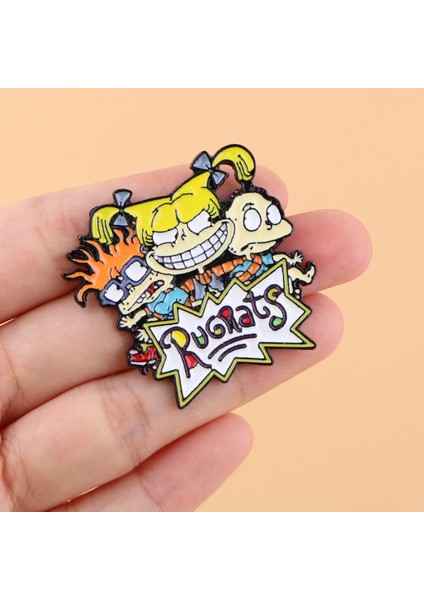 Stil 8 1 LB2057 90S Karikatür Komik Anime Figürü Emaye Pimleri Broş Toplama Dinozor Yaka Rozeti Erkek Kadın Moda Takı Hediyeler (Yurt Dışından) indirimleri