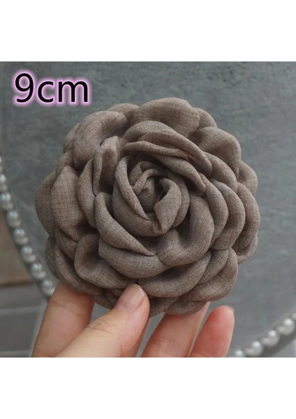 Mor 9-12 cm Moda Kumaş Broş Yanmış Yaprakları Çiçek Broş Pins Kadın Parti Giyim Aksesuarları Rozetleri Hediyeler 9/12 cm (Yurt Dışından) indirimleri