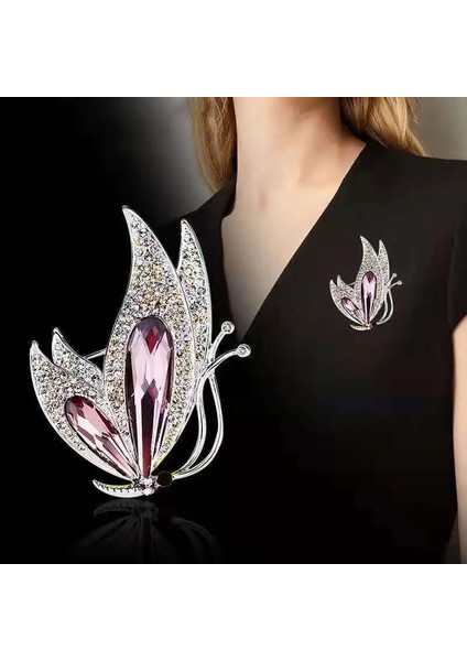 Stil 10 Yeni 2021 Fabrika Doğrudan Kore Tarzı Zarif Kristal Tüm Maç Broş Hediye Moda Alaşım Aksesuar Kadın Korsaj (Yurt Dışından) fırsatları