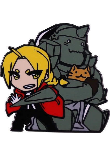 15 Japon Animesi Fullmetal Simyacı Pimleri Metal Broş Rozeti Moda Mücevherat Elbise Şapka Sırt Çantası Aksesuarı Hediyeler (Yurt Dışından)