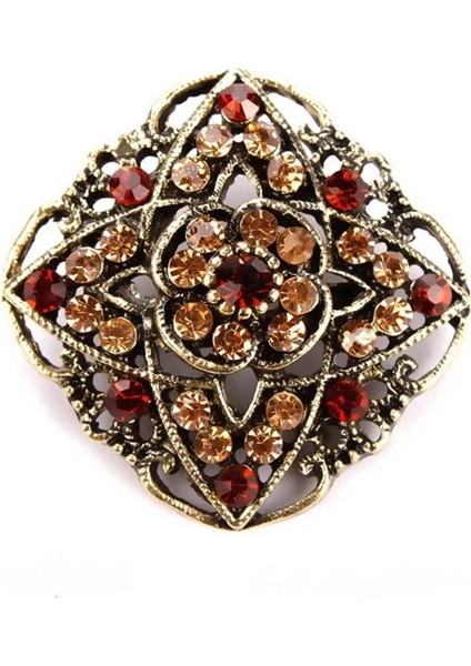5387 Gül Altın Baiduqiandu Marka Kristal Rhinestones Çiçek Pimleri ve Broşlar Kadınlar Için Elbise Parti Veya Diy Düğün Buketleri Takı (Yurt Dışından) indirimleri