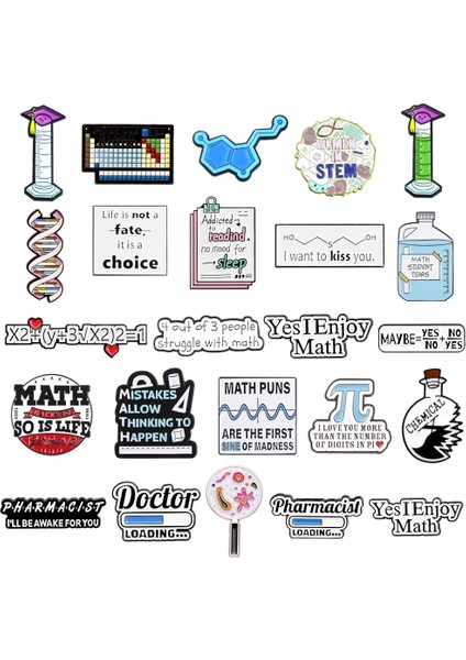 18 Bilim Broş Kimya Periyodik Tablo Test Tüpü Dna Mikroskop Matematik Formülü Fizik Doktor Metal Rozeti Punk Yaka Iğnesi Takı (Yurt Dışından) fiyatları