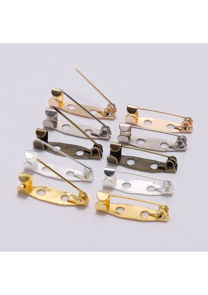 Gümüş 25MM 50 Adet/grup 15 20 25 30 35 40MM Metal Emniyet Pimleri Broş Ayarları Boş Üsler Broş Klip Taban Pimleri Diy Takı Yapımı Için (Yurt Dışından)
