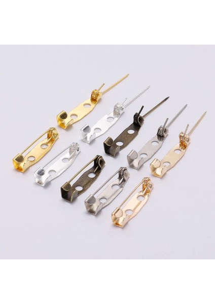 Gümüş 25MM 50 Adet/grup 15 20 25 30 35 40MM Metal Emniyet Pimleri Broş Ayarları Boş Üsler Broş Klip Taban Pimleri Diy Takı Yapımı Için (Yurt Dışından)