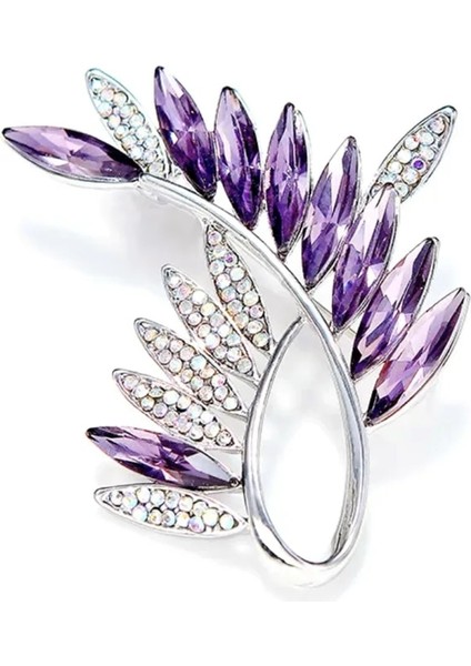 Trefoil-A Rhinestone Zirkon Broş Kore Zarif Kadın Lale Ginkgo Pimleri Anneler Günü Kamelya Takım Elbise Broş Anti V Yaka Pozlama Pimleri (Yurt Dışından) fırsatları