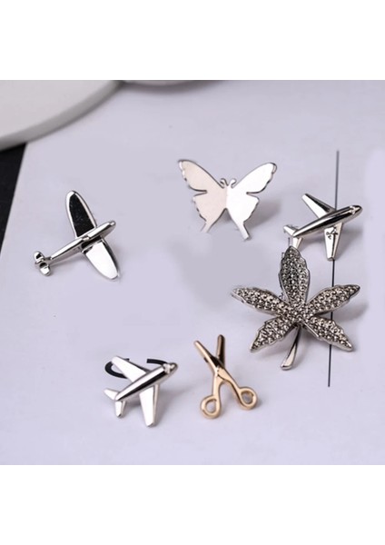 B-Altın Zincir Yeni Uçak Yaprakları Küçük Broş Pin Unisex Alaşım Akçaağaç Yaprağı Göğüs Yaka Iğnesi Takım Elbise Gömlek Yaka Takı Aksesuarları Sırt Çantası Rozeti (Yurt Dışından) fırsatları
