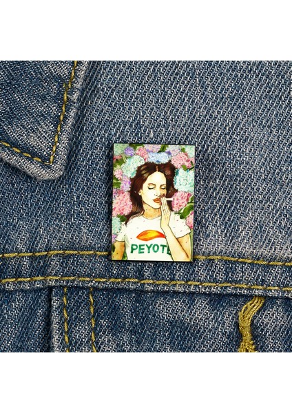 XC610 Lana Del Rey Vintage Baskılı Pin Özel Komik Vintage Broş Gömlek Yaka Öğretmen Çantası Sevgilisi Kız Için Sevimli Rozet Karikatür Pimleri (Yurt Dışından) fırsatları