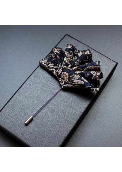 H 1 Adet Erkek Takım Elbise Broş Pins Taklit Cep Havlu Iğnesi Broş Erkekler Için Düğün Parti Yaka Pin Rozeti Korsaj Broş Takı (Yurt Dışından)