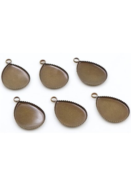 Siyah 18X25MM 10 Adet 10X14MM 13X18MM 18X25MM Iç Boyutu Damla Tarzı Pirinç Cameo Cabochon Taban Ayarı Charm Kolye Kolye Takı Bulgular (Yurt Dışından)