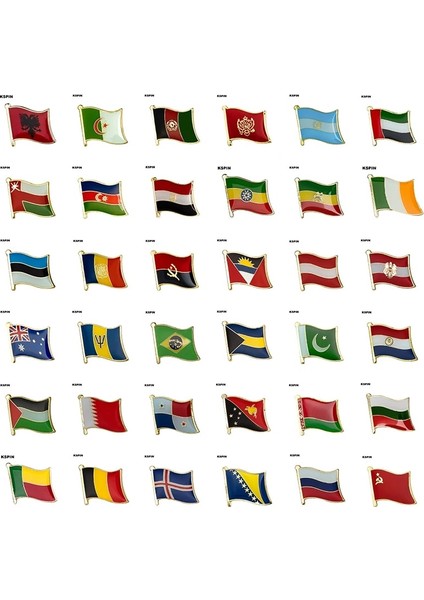 KS0055 Bayrağı Yaka Pin Rozeti Broş Bosna Polonya Danimarka Almanya Dominik Cumhuriyeti Rusya Fransa Vatikan Küba Kosta Rika Kolombiya Finlandiya (Yurt Dışından)