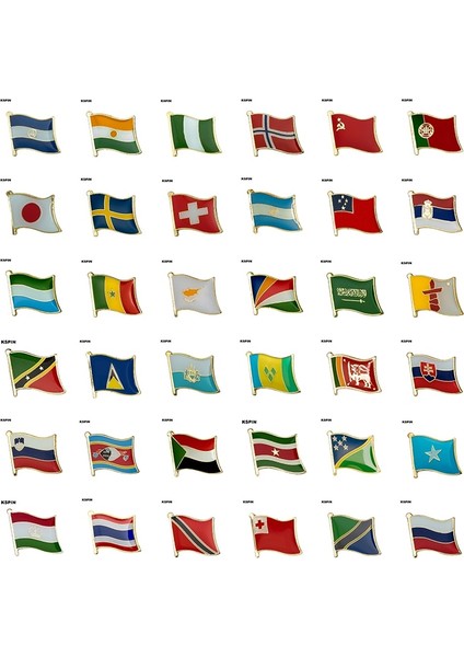 KS0055 Bayrağı Yaka Pin Rozeti Broş Bosna Polonya Danimarka Almanya Dominik Cumhuriyeti Rusya Fransa Vatikan Küba Kosta Rika Kolombiya Finlandiya (Yurt Dışından)