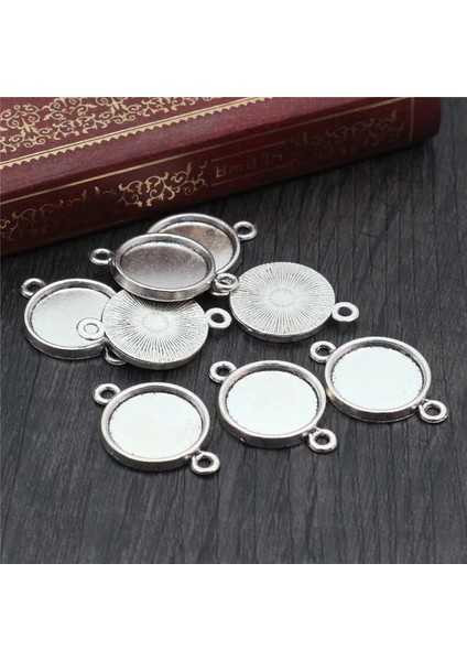 Iki Döngü 1 16MM x 20 Adet 14MM 16MM 18MM Iç Boyut Antik Bronz Gümüş Kaplama Siyah Bronz 6 Basit Stil Cabochon Taban Cameo Ayarı Charms Kolye (Yurt Dışından)