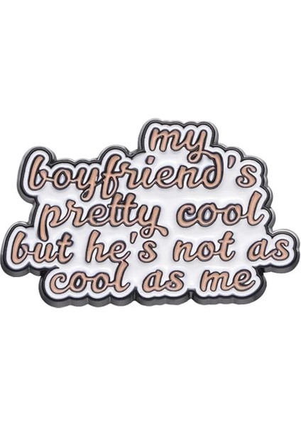 Style9 Yazı Emaye Pin Romantik Bant Gül Broş Özel Yaka Rozeti Eğlenceli Karikatür Takı Arkadaşlar Çocuklar Için Hediye (Yurt Dışından)