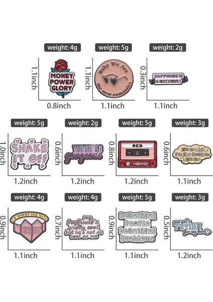 Style9 Yazı Emaye Pin Romantik Bant Gül Broş Özel Yaka Rozeti Eğlenceli Karikatür Takı Arkadaşlar Çocuklar Için Hediye (Yurt Dışından) fırsatları