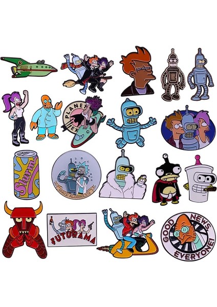 Stil 8 Futuramas Emaye Pin Sevimli Erkek Denizaltı Broş Çanta Yaka Pin Karikatür Komik Hayvan Rozeti Takı Çocuklar Için Hediye (Yurt Dışından) fiyatları