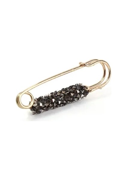 Küçük-Gri 2 Adet Parlak Bel Toka Sabit Kayış Charm Emniyet Pimi Broş Anti Güz Şal Kazak Hırka Klip Zincir Inciler Broş Takı (Yurt Dışından)