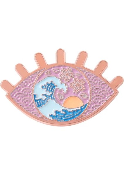 STYLE-23XZ2238 Yaratıcı Pembe Serisi Emaye Pimleri Hayvan Kedi Bitki Gül Çiçek Aşk Gezegen Şişe Beyin Kelebek Alaşım Broş Rozet Takı Hediye (Yurt Dışından)